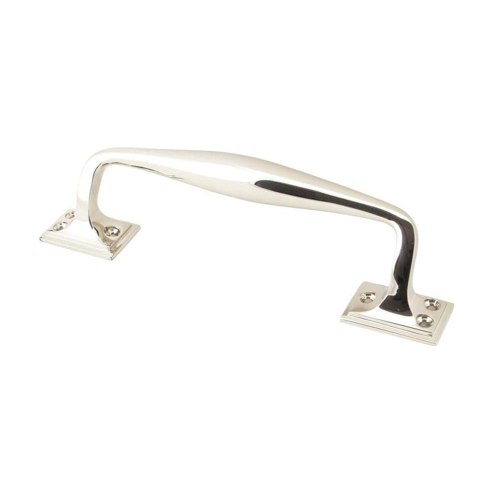 From The Anvil Door Furniture Polished Nickel / Pull Handles (Face Fix) From The Anvil - Polished Nickel 230mm Art Deco Pull Handle
