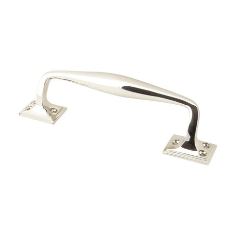 From The Anvil Door Furniture Polished Nickel / Pull Handles (Face Fix) From The Anvil - Polished Nickel 230mm Art Deco Pull Handle