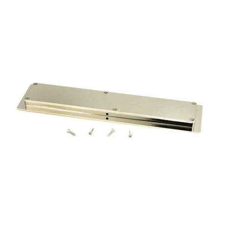 From The Anvil Door Furniture Polished Nickel / Flush Handle / Rectangular From The Anvil - Polished Nickel 250mm Art Deco Rectangular Pull