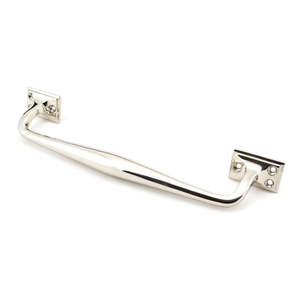 From The Anvil Door Furniture Polished Nickel / Pull Handles (Face Fix) From The Anvil - Polished Nickel 300mm Art Deco Pull Handle