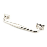 From The Anvil Door Furniture Polished Nickel / Pull Handles (Face Fix) From The Anvil - Polished Nickel 300mm Art Deco Pull Handle