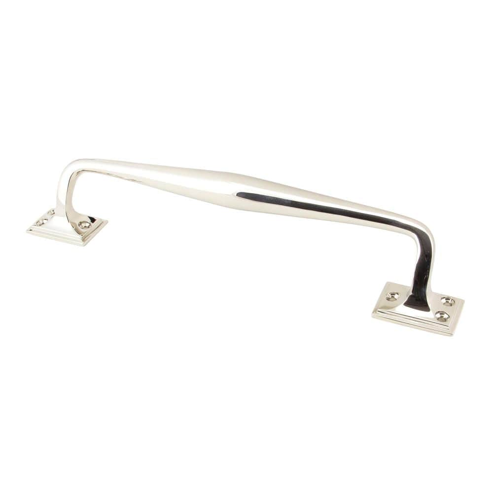 From The Anvil Door Furniture Polished Nickel / Pull Handles (Face Fix) From The Anvil - Polished Nickel 300mm Art Deco Pull Handle