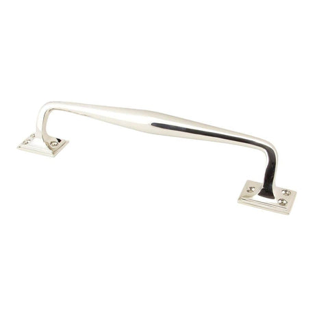 From The Anvil Door Furniture Polished Nickel / Pull Handles (Face Fix) From The Anvil - Polished Nickel 300mm Art Deco Pull Handle