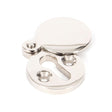 From The Anvil Door Furniture Polished Nickel / Mortice Key Profile Escutcheons From The Anvil - Polished Nickel 30mm Round Escutcheon