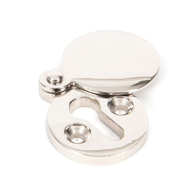From The Anvil Door Furniture Polished Nickel / Mortice Key Profile Escutcheons From The Anvil - Polished Nickel 30mm Round Escutcheon