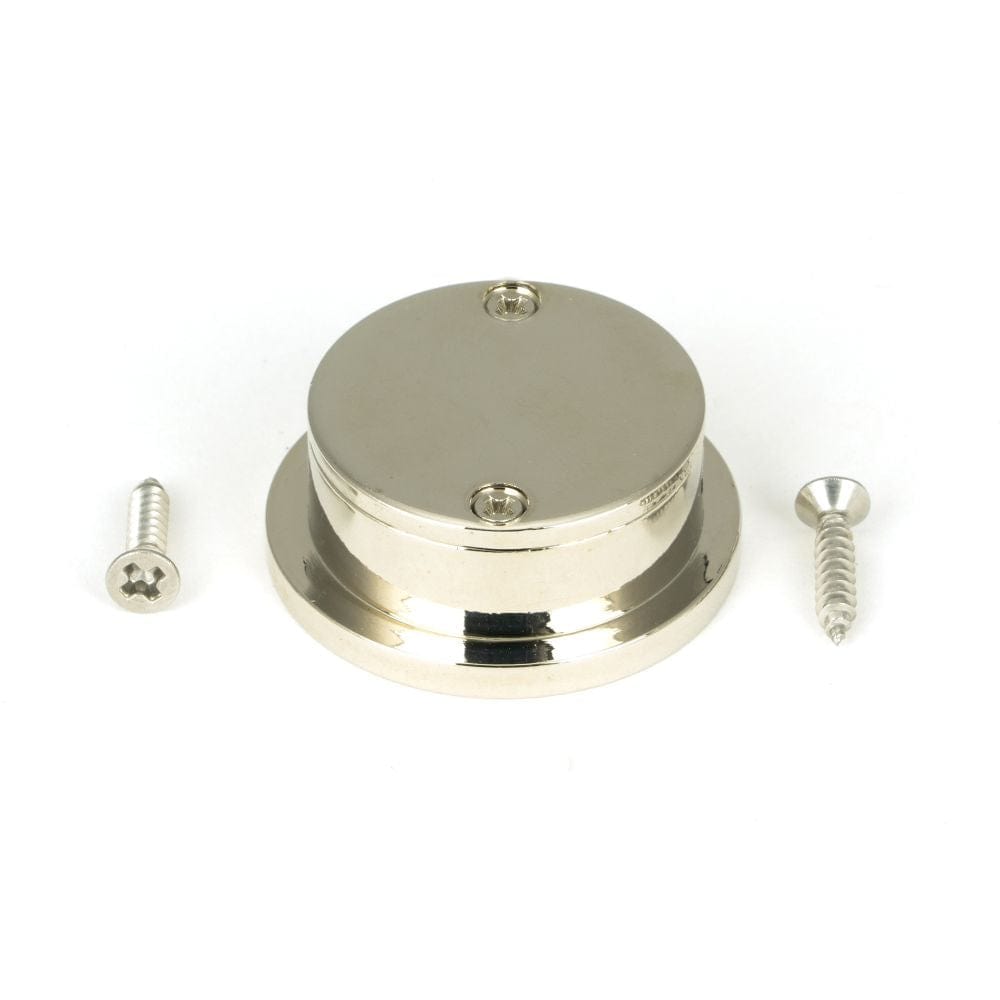 From The Anvil Door Furniture Polished Nickel / Door Edge Pull / Round From The Anvil - Polished Nickel 34mm Round Finger Edge Pull