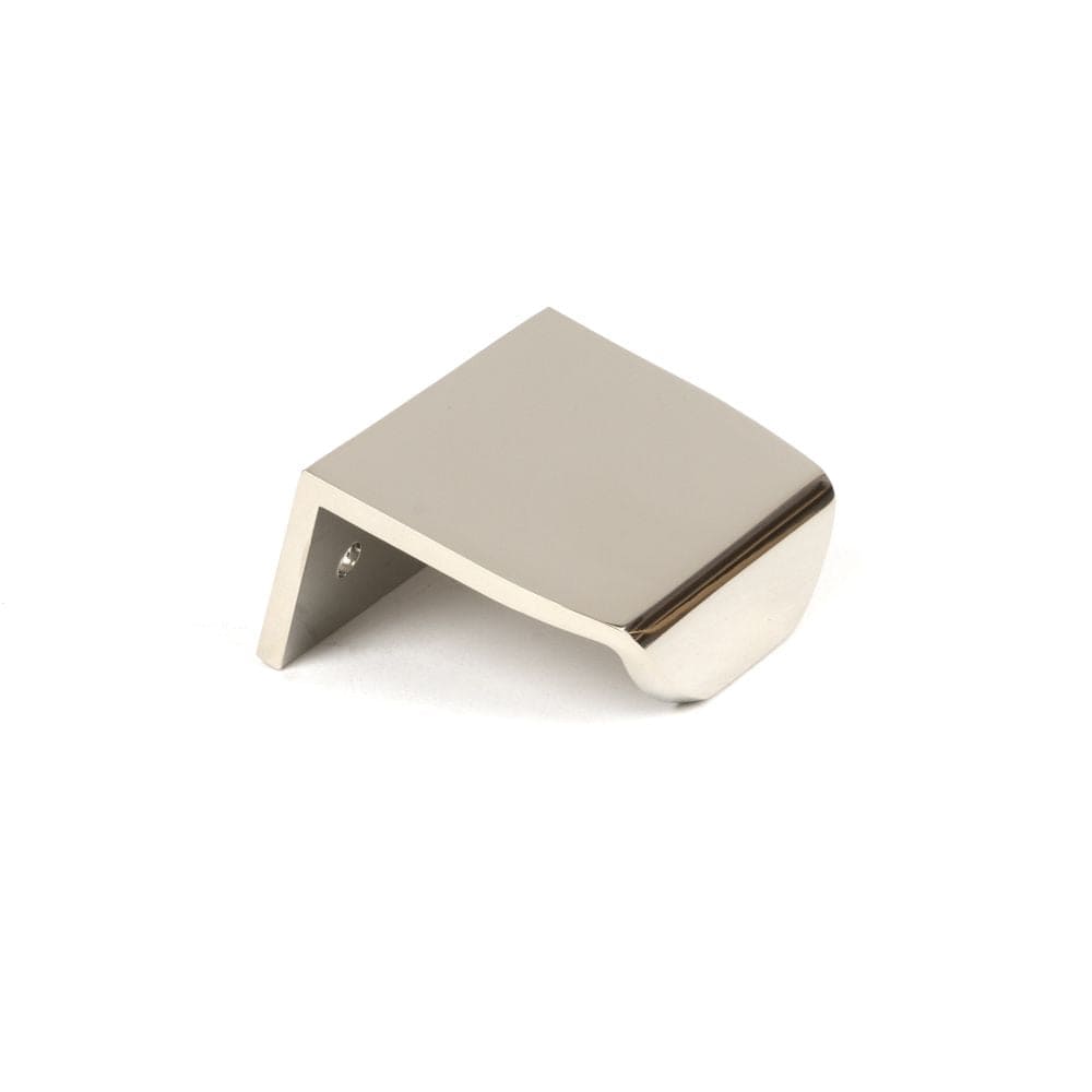 From The Anvil Cabinet Hardware Polished Nickel / Edge Pull / 50mm From The Anvil - Polished Nickel 50mm Moore Edge Pull