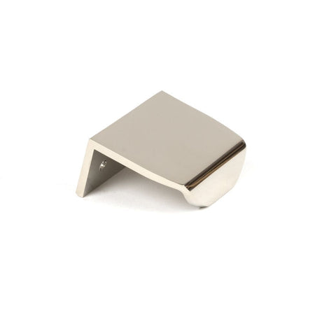 From The Anvil Cabinet Hardware Polished Nickel / Edge Pull / 50mm From The Anvil - Polished Nickel 50mm Moore Edge Pull