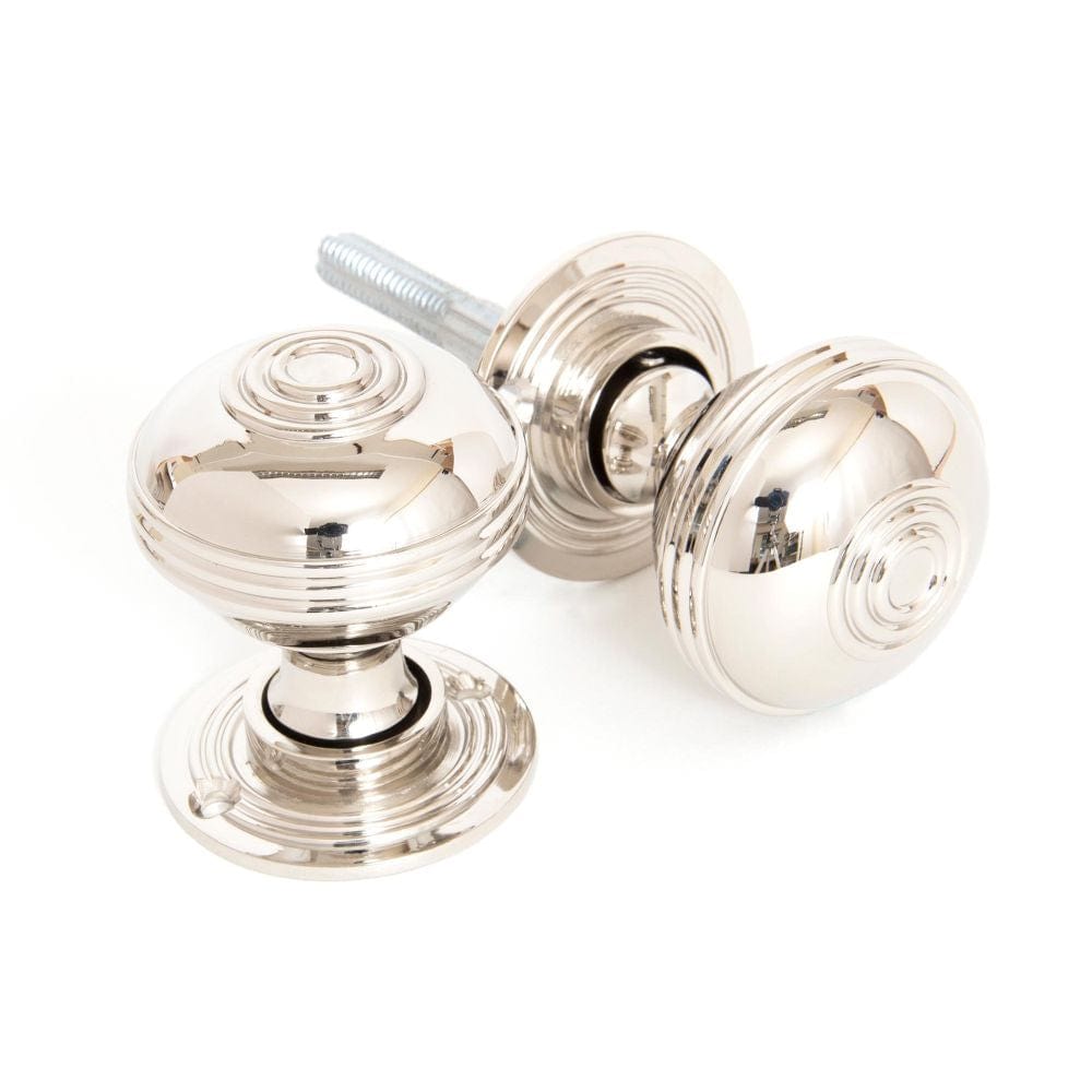 From The Anvil Door Furniture Polished Nickel / Mortice/Rim Knobs From The Anvil - Polished Nickel 50mm Prestbury Mortice/Rim Knob Set