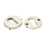 From The Anvil Door Furniture Polished Nickel / Euro Profile Escutcheons From The Anvil - Polished Nickel 52mm Regency Concealed Escutcheon