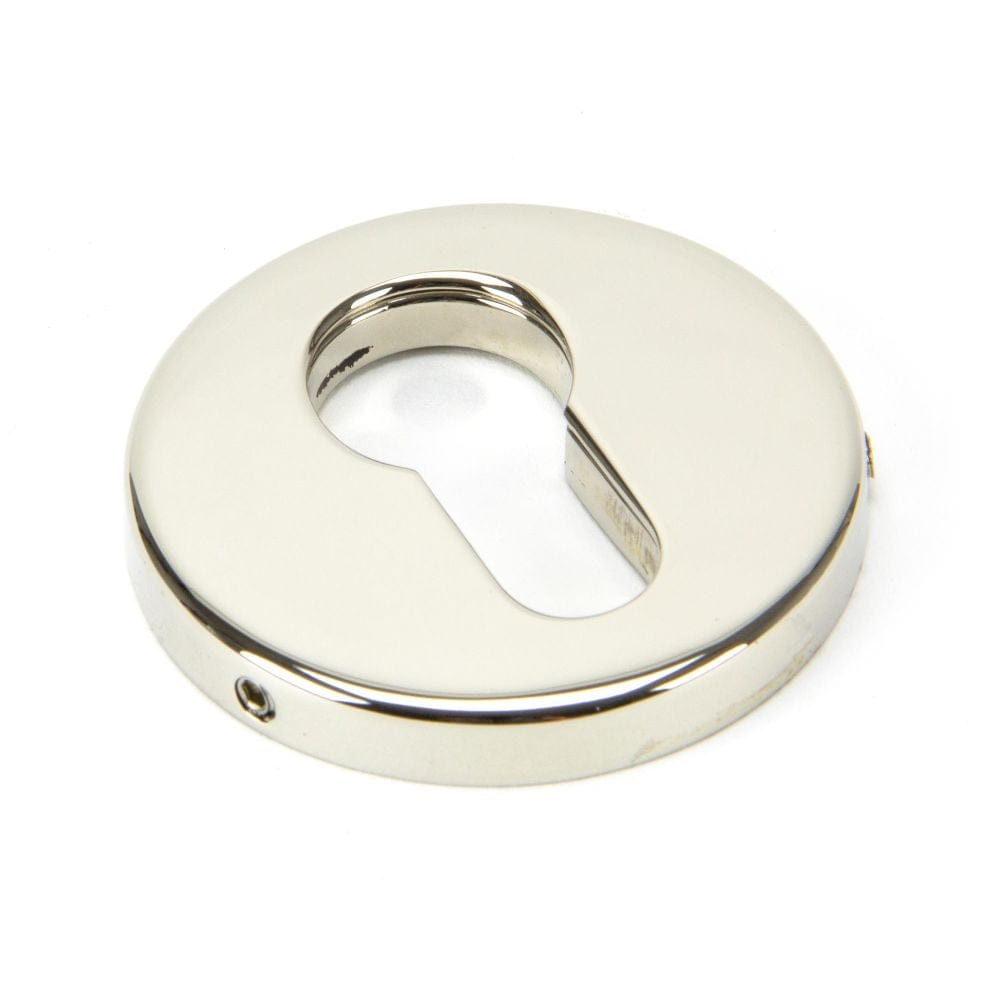 From The Anvil Door Furniture Polished Nickel / Euro Profile Escutcheons From The Anvil - Polished Nickel 52mm Regency Concealed Escutcheon