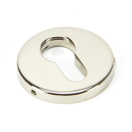 From The Anvil Door Furniture Polished Nickel / Euro Profile Escutcheons From The Anvil - Polished Nickel 52mm Regency Concealed Escutcheon