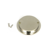 From The Anvil Door Furniture Polished Nickel / Flush Handle / Round From The Anvil - Polished Nickel 75mm Plain Round Pull
