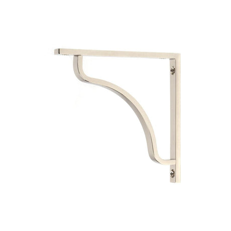 From The Anvil Accessories Polished Nickel / Shelf Brackets / 150 x 150mm From The Anvil - Polished Nickel Abingdon Shelf Bracket (150mm x 150mm)
