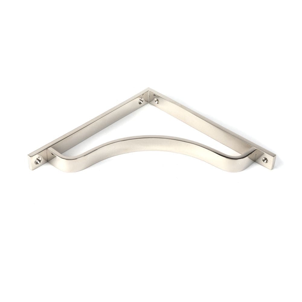 From The Anvil Accessories Polished Nickel / Shelf Brackets / 200 x 200mm From The Anvil - Polished Nickel Abingdon Shelf Bracket (200mm x 200mm)