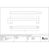 From The Anvil Cabinet Hardware Polished Nickel / Cabinet Pull Handles / Medium From The Anvil - Polished Nickel Albers Pull Handle - Medium
