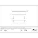 From The Anvil Cabinet Hardware Polished Nickel / Cabinet Pull Handles / Small From The Anvil - Polished Nickel Albers Pull Handle - Small