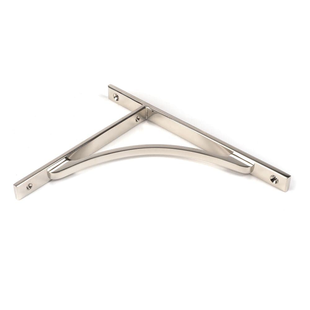 From The Anvil Accessories Polished Nickel / Shelf Brackets / 260 x 200mm From The Anvil - Polished Nickel Apperley Shelf Bracket (260mm x 200mm)