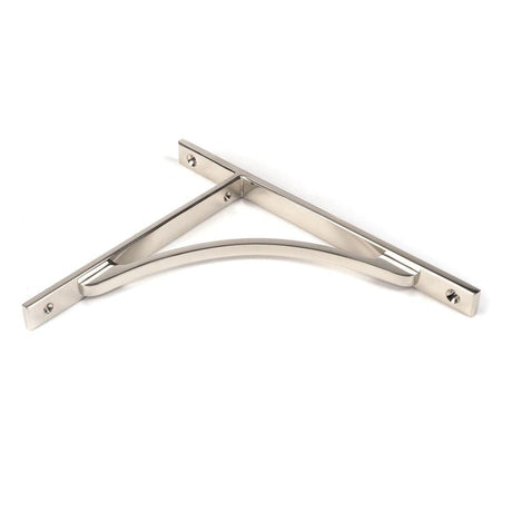 From The Anvil Accessories Polished Nickel / Shelf Brackets / 260 x 200mm From The Anvil - Polished Nickel Apperley Shelf Bracket (260mm x 200mm)