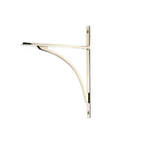 From The Anvil Accessories Polished Nickel / Shelf Brackets / 260 x 200mm From The Anvil - Polished Nickel Apperley Shelf Bracket (260mm x 200mm)