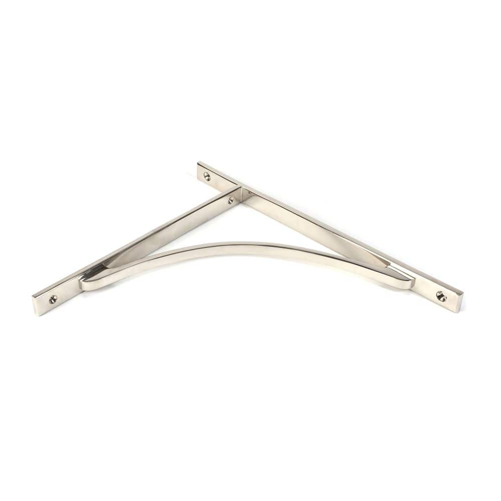 From The Anvil Accessories Polished Nickel / Shelf Brackets / 314 x 250mm From The Anvil - Polished Nickel Apperley Shelf Bracket (314mm x 250mm)
