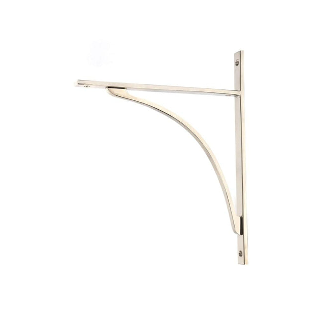 From The Anvil Accessories Polished Nickel / Shelf Brackets / 314 x 250mm From The Anvil - Polished Nickel Apperley Shelf Bracket (314mm x 250mm)