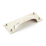 From The Anvil Cabinet Hardware Polished Nickel / Cabinet Cup Pulls From The Anvil - Polished Nickel Art Deco Drawer Pull
