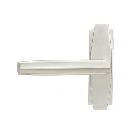 From The Anvil Door Furniture Polished Nickel / Round Rose From The Anvil - Polished Nickel Art Deco Lever on Rose Set