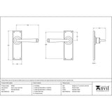 From The Anvil Door Furniture Polished Nickel / Latch Handles From The Anvil - Polished Nickel Avon Lever Latch Set