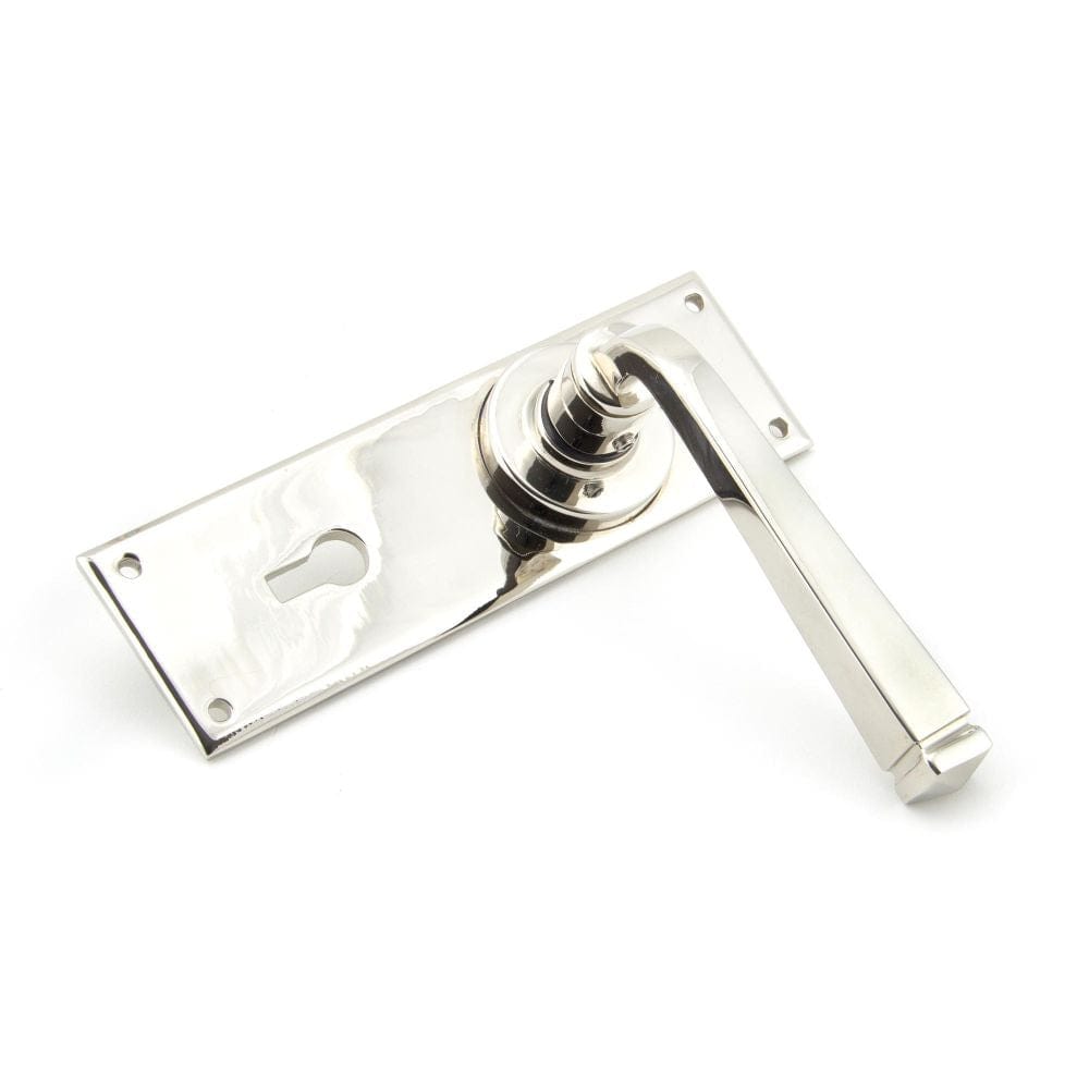 From The Anvil Door Furniture Polished Nickel / Std. Lock Handles From The Anvil - Polished Nickel Avon Lever Lock Set