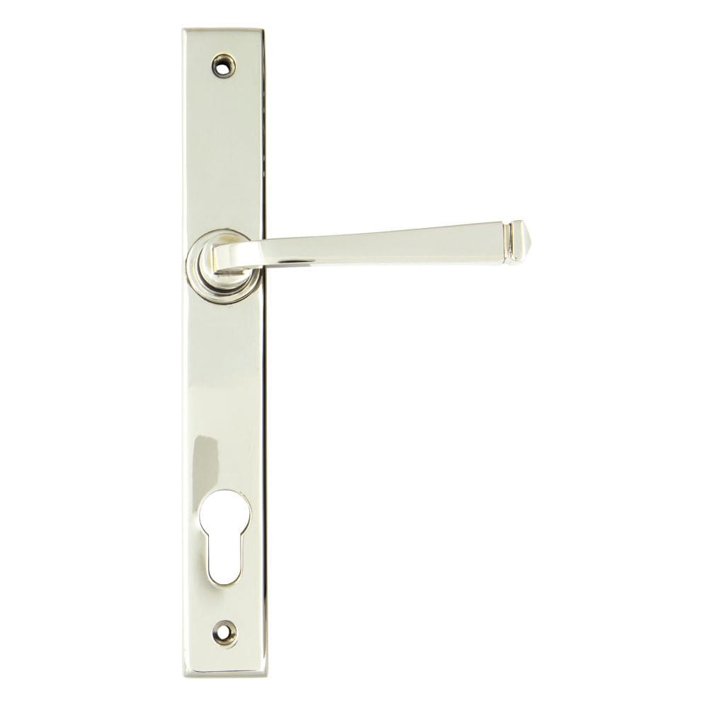 From The Anvil Door Furniture Polished Nickel / Multi Point Lock Set / 92mm c/c From The Anvil - Polished Nickel Avon Slimline Lever Espag. Lock Set