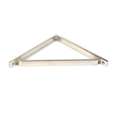 From The Anvil Accessories Polished Nickel / Shelf Brackets / 200 x 200mm From The Anvil - Polished Nickel Barton Shelf Bracket (200mm x 200mm)