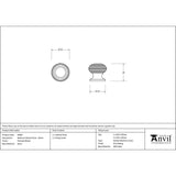 From The Anvil Cabinet Hardware Polished Nickel / Cabinet Knobs / 30mm Dia. From The Anvil - Polished Nickel Beehive Cabinet Knob 30mm