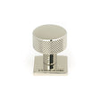From The Anvil Cabinet Hardware Polished Nickel / Cabinet Knobs / 25mm Dia. From The Anvil - Polished Nickel Brompton Cabinet Knob - 25mm (Square)