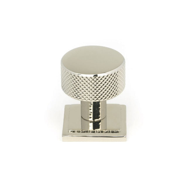 From The Anvil Cabinet Hardware Polished Nickel / Cabinet Knobs / 25mm Dia. From The Anvil - Polished Nickel Brompton Cabinet Knob - 25mm (Square)