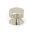 From The Anvil Cabinet Hardware Polished Nickel / Cabinet Knobs / 38mm Dia. From The Anvil - Polished Nickel Brompton Cabinet Knob - 38mm (Plain)
