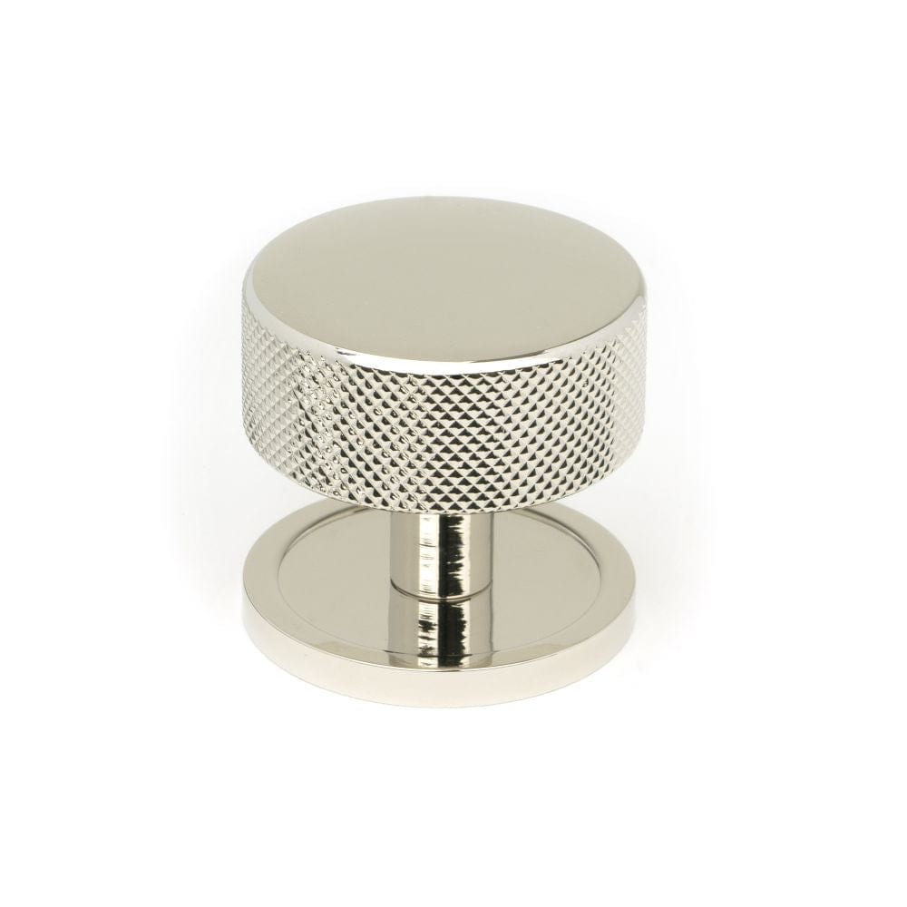 From The Anvil Cabinet Hardware Polished Nickel / Cabinet Knobs / 38mm Dia. From The Anvil - Polished Nickel Brompton Cabinet Knob - 38mm (Plain)