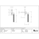 From The Anvil Window Furniture Polished Nickel / Right Hand / Yes From The Anvil - Polished Nickel Brompton Espag - RH