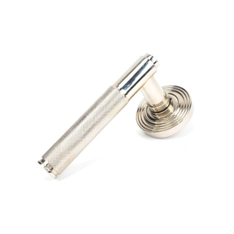 From The Anvil Door Furniture Polished Nickel / Round Rose From The Anvil - Polished Nickel Brompton Lever on Rose Set (Beehive) - Unsprung