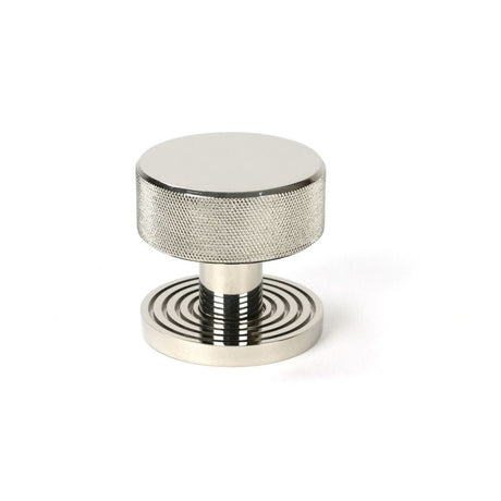 From The Anvil Door Furniture Polished Nickel / Mortice/Rim Knobs From The Anvil - Polished Nickel Brompton Mortice/Rim Knob Set (Beehive)
