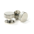 From The Anvil Door Furniture Polished Nickel / Mortice/Rim Knobs From The Anvil - Polished Nickel Brompton Mortice/Rim Knob Set (Beehive)