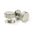 From The Anvil Door Furniture Polished Nickel / Mortice/Rim Knobs From The Anvil - Polished Nickel Brompton Mortice/Rim Knob Set (Plain)