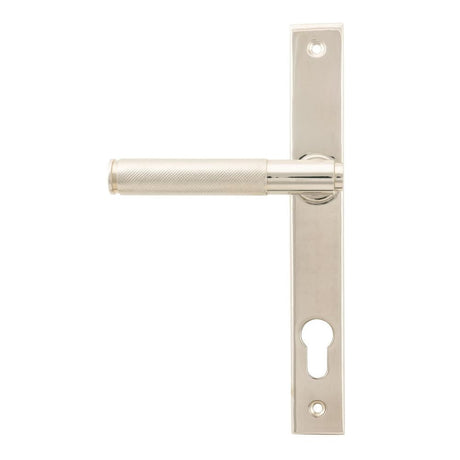 From The Anvil Door Furniture Polished Nickel / Multi Point Lock Set / 92mm c/c From The Anvil - Polished Nickel Brompton Slimline Lever Espag. Lock Set