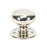 From The Anvil Door Furniture Polished Nickel / Mortice/Rim Knobs From The Anvil - Polished Nickel Hammered Mushroom Mortice/Rim Knob Set