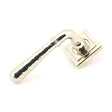 From The Anvil Door Furniture Polished Nickel / Square Rose From The Anvil - Polished Nickel Hammered Newbury Lever on Rose Set (Square) - Unsprung