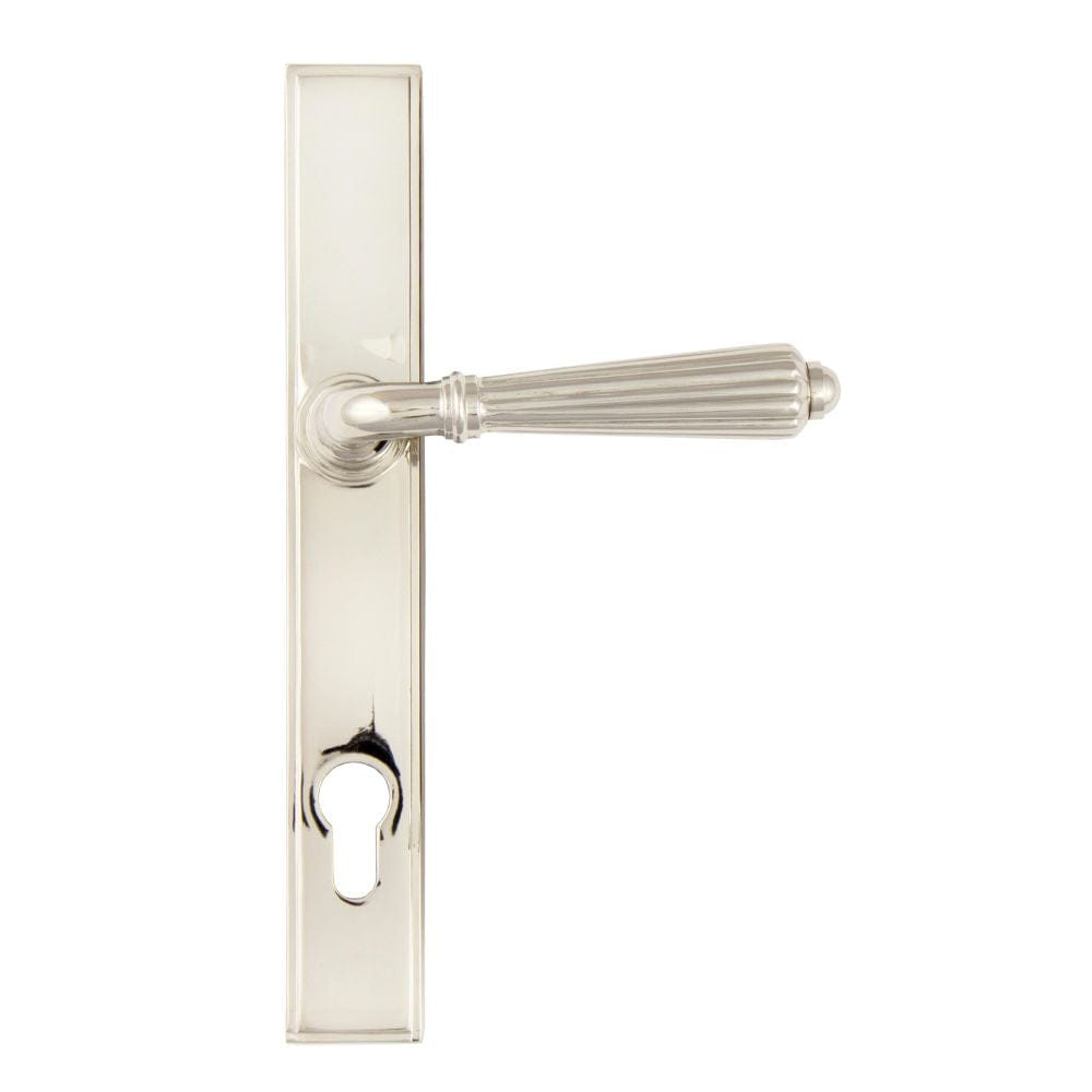 From The Anvil Door Furniture Polished Nickel / Multi Point Lock Set / 92mm c/c From The Anvil - Polished Nickel Hinton Slimline Lever Espag. Lock Set