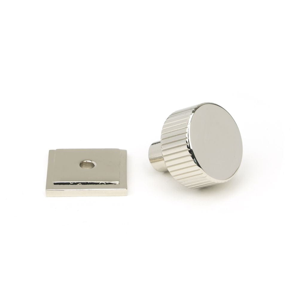 From The Anvil Cabinet Hardware Polished Nickel / Cabinet Knobs / 25mm Dia. From The Anvil - Polished Nickel Judd Cabinet Knob - 25mm (Square)