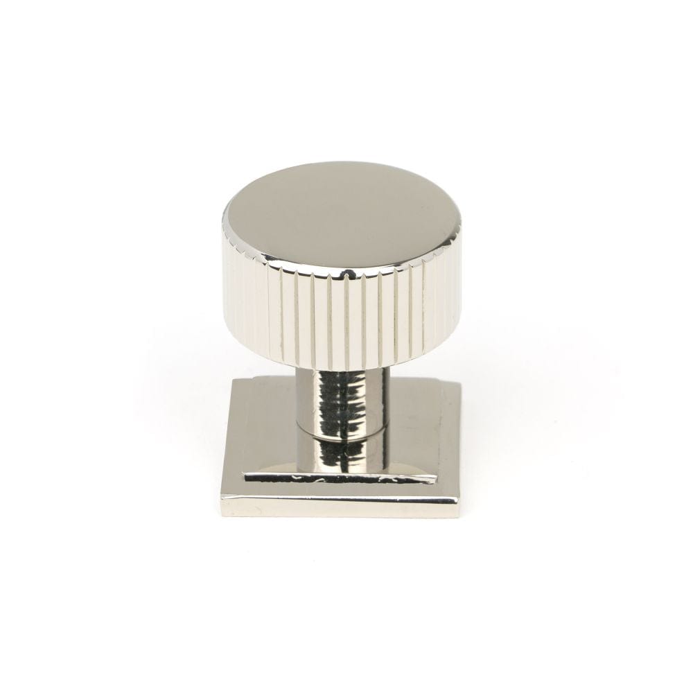 From The Anvil Cabinet Hardware Polished Nickel / Cabinet Knobs / 25mm Dia. From The Anvil - Polished Nickel Judd Cabinet Knob - 25mm (Square)
