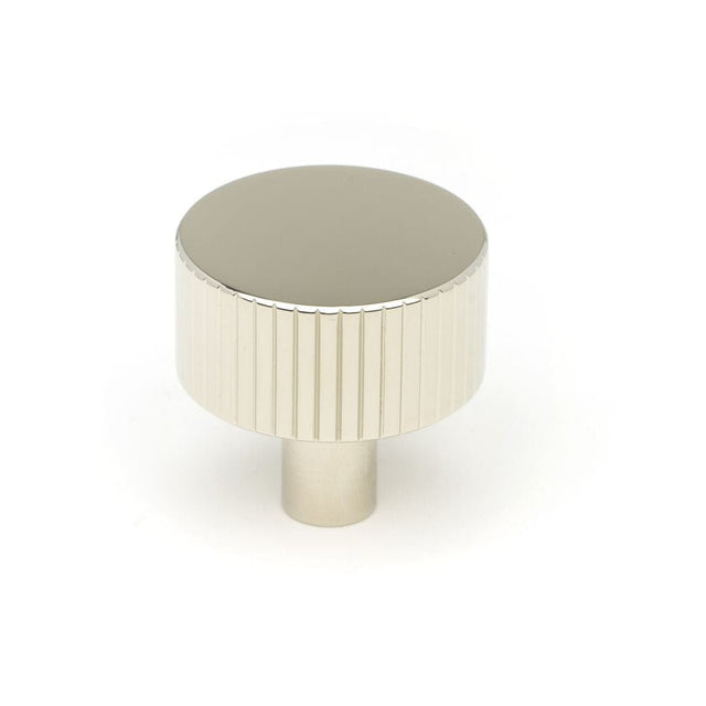 From The Anvil Cabinet Hardware Polished Nickel / Cabinet Knobs / 32mm Dia. From The Anvil - Polished Nickel Judd Cabinet Knob - 32mm (No rose)