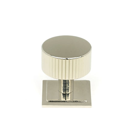 From The Anvil Cabinet Hardware Polished Nickel / Cabinet Knobs / 32mm Dia. From The Anvil - Polished Nickel Judd Cabinet Knob - 32mm (Square)